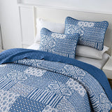 NNEDSZ Blissful Quilted bedspread and pillowcovers set: Relax in Style - Queen size