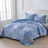 NNEDSZ Blissful Quilted bedspread and pillowcovers set: Relax in Style - Queen size