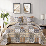 NNEDSZ Quietude Quilted coverlet and pillowcovers set: Perfect for Relaxation - Queen size