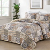 NNEDSZ Quietude Quilted coverlet and pillowcovers set: Perfect for Relaxation - Queen size
