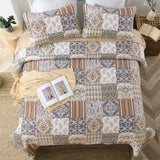 NNEDSZ Quietude Quilted coverlet and pillowcovers set: Perfect for Relaxation - Queen size