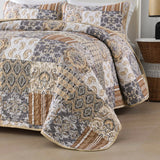 NNEDSZ Quietude Quilted coverlet and pillowcovers set: Perfect for Relaxation - Queen size