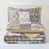 NNEDSZ Quietude Quilted coverlet and pillowcovers set: Perfect for Relaxation - Queen size