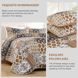 NNEDSZ Enchanting Lace boho green Quilted 3 Pc Bedspread & Pillow Cover Set