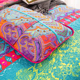 NNEDSZ Colorful Quilted bedspread and pillowcovers set: Add a Splash of Color - Queen size