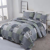 NNEDSZ Vivacious Quilted bedspread and pillowcovers set: Full of Life and Energy - Queen size