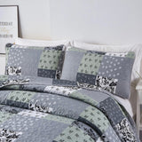 NNEDSZ Vivacious Quilted bedspread and pillowcovers set: Full of Life and Energy - Queen size