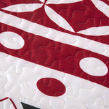 NNEDSZ Vintage Christmas Print Queen Bedspread Set