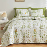 NNEDSZ Artistic Quilted coverlet and pillowcovers set: Unleash Your Creativity - Queen size