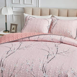 NNEDSZ Versatile Quilted Coverlet and Pillowcases Set: Adapts to Every Season - Queen size
