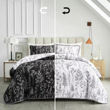 NNEDSZ Cultured Quilted Coverlet and Pillowcases Set: Style Meets Functionality - Queen size