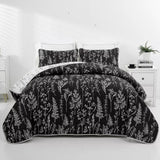 NNEDSZ Cultured Quilted Coverlet and Pillowcases Set: Style Meets Functionality - Queen size