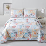 NNEDSZ Decorative Quilted coverlet and pillowcovers set: Enhance Your Home Decor - Queen size