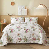 NNEDSZ Artisan Quilted Coverlet and Pillowcases Set: A Masterpiece for Your Bed - Queen size