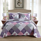 NNEDSZ Quaint Quilted bedspread and pillowcovers set: Perfect for a Cozy Retreat - Queen size