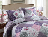 NNEDSZ Quaint Quilted bedspread and pillowcovers set: Perfect for a Cozy Retreat - Queen size