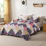 NNEDSZ Intricate Quilted coverlet and pillowcovers set: Attention to Detail - Queen size