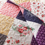 NNEDSZ Intricate Quilted coverlet and pillowcovers set: Attention to Detail - Queen size