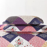 NNEDSZ Intricate Quilted coverlet and pillowcovers set: Attention to Detail - Queen size