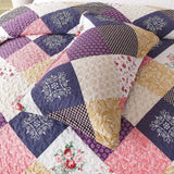NNEDSZ Intricate Quilted coverlet and pillowcovers set: Attention to Detail - Queen size