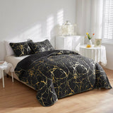 NNEDSZ Exquisite Quilted bedspread and pillowcovers set: Experience Pure Comfort - Queen size