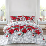 NNEDSZ Youthful Quilted coverlet and pillowcovers set: Fresh and Modern - Queen size