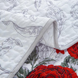 NNEDSZ Youthful Quilted coverlet and pillowcovers set: Fresh and Modern - Queen size