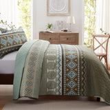 NNEDSZ Quicksilver Quilted coverlet and pillowcovers set: Sleek and Modern - Queen size