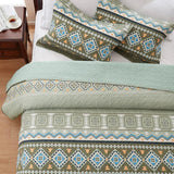 NNEDSZ Quicksilver Quilted coverlet and pillowcovers set: Sleek and Modern - Queen size