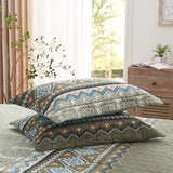 NNEDSZ Quicksilver Quilted coverlet and pillowcovers set: Sleek and Modern - Queen size