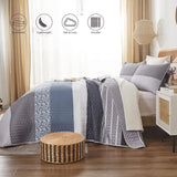 NNEDSZ Ornate Quilted Bedspread and Pillowcases Set: Beautifully Crafted for Luxury - Queen size