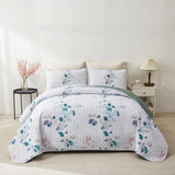 NNEDSZ Refreshing Quilted bedspread and pillowcovers set: Cool and Inviting - Queen size