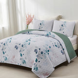 NNEDSZ Refreshing Quilted bedspread and pillowcovers set: Cool and Inviting - Queen size