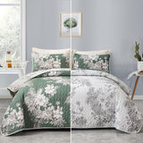 NNEDSZ Sophisticated Quilted Coverlet and Pillowcases Set: Elevate Your Bedroom Decor - Queen size