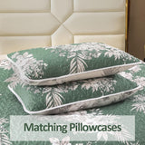 NNEDSZ Sophisticated Quilted Coverlet and Pillowcases Set: Elevate Your Bedroom Decor - Queen size