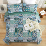 NNEDSZ Exquisite Regal Purple 3 Pc Bedspread & Pillow Cover Set