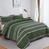 NNEDSZ Elegant Quilted Bedspread and Pillowcases Set: Perfect for a Luxe Bedroom Feel - Queen size