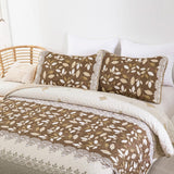 NNEDSZ Sophisticated Quilted Bedspread and Pillowcases Set: Exquisite Design and Comfort - Queen size