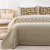 NNEDSZ Sophisticated Quilted Bedspread and Pillowcases Set: Exquisite Design and Comfort - Queen size