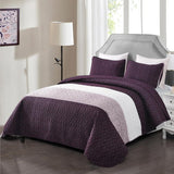 NNEDSZ Radiant Quilted coverlet and pillowcovers set: Brighten Any Room - Queen size