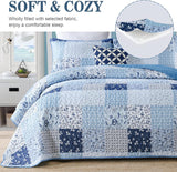NNEDSZ Charming Quilted coverlet and pillowcovers set: Timeless Appeal - Queen size