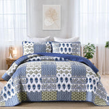 NNEDSZ Gorgeous Quilted bedspread and pillowcovers set: Comfortable Elegance - Queen size