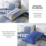 NNEDSZ Gorgeous Quilted bedspread and pillowcovers set: Comfortable Elegance - Queen size