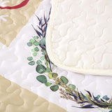 NNEDSZ Festive Christmas Red & Green Queen Bedspread Set