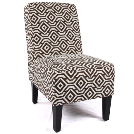 NNEDSZ Cafe Lounge Couch Ramie Cotton Fabric Accent Dining Relax Chair Pub Seating Brown New