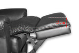 NNEDSZ Recliner Lift Heat Massage Armchair Sofa Leather 2 Motor Chair Black