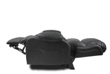 NNEDSZ Recliner Lift Heat Massage Armchair Sofa Leather 2 Motor Chair Brown