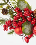 NNEDSZ Berry Ball Half Wreath 35cm