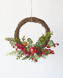 NNEDSZ Berry Ball Half Wreath 40cm