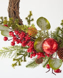 NNEDSZ Berry Ball Half Wreath 40cm